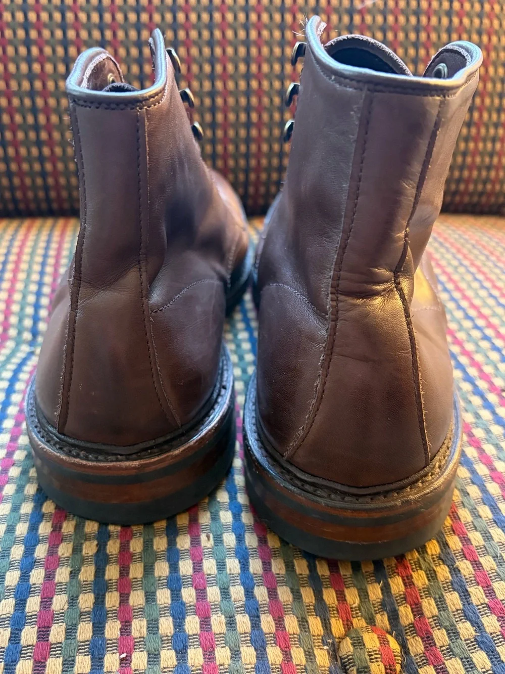 Allen Edmonds Higgins Mill Plain Toe Boot Goodyear Welt